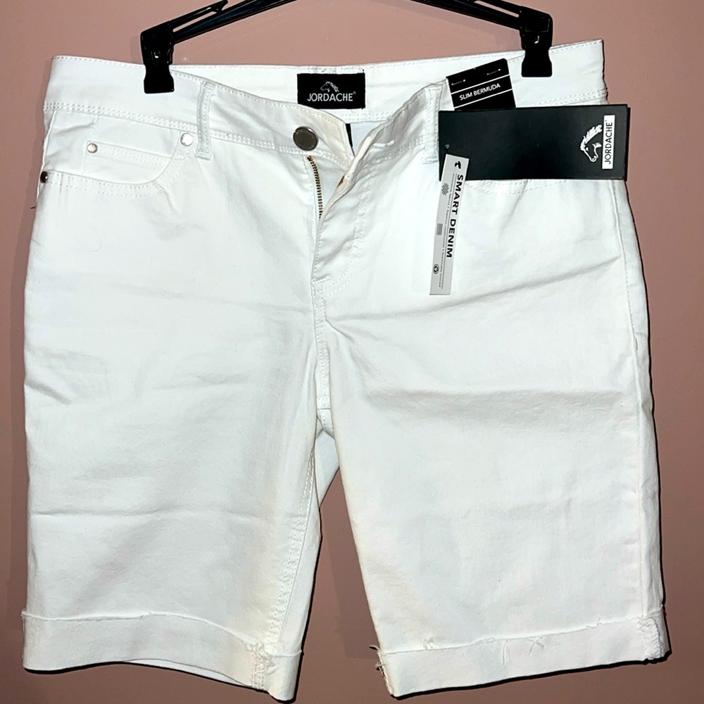 Jean shorts great length not see through. Brand new never worn